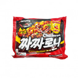 Лапша быстрого приготовления Самянг Chacharoni Рамен острая в соусе из черных бобов 140 г оптом