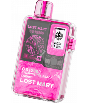 Электронная сигарета Lost Mary OS12000 Клубника персик вишня 20мг ОПТОМ     
