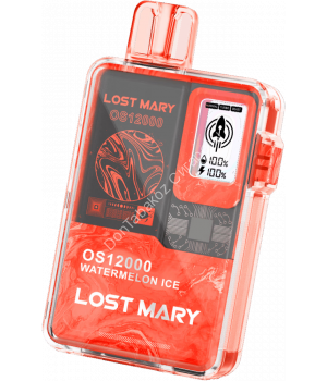 Электронная сигарета Lost Mary OS12000 Арбуз лед 20мг ОПТОМ      