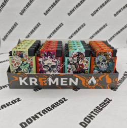 Зажигалка 2 в 1 Турбо и кремень МИКС