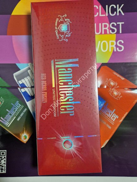 Сигареты Manchester (Манчестер) Red Berry Fusion SuperSlims оптом