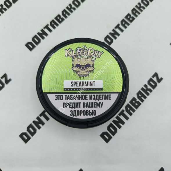 Табак жевательный Killer Dry Spearmint (Мята) Strong 10 г оптом