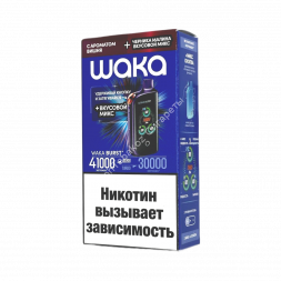 Электронная сигарета WAKA ET BURST 41000 HARD Вишня + черника малина (ОРИГИНАЛ) ОПТОМ