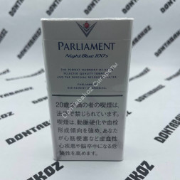 Сигареты Парламент (Parliament) Night Blue 100s Japan Оригинал оптом