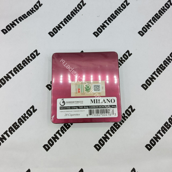 Сигареты Milano Strawberry (Милано Клубника) в жестяном портсигаре оптом