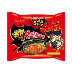 Лапша быстрого приготовления Самянг Hot Chicken Flavor Ramen 2x Spicy (очень острая) курица 140 г оптом