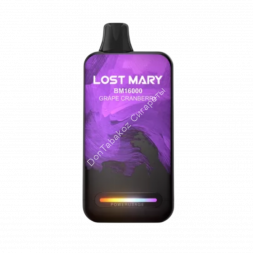 Электронная сигарета  Lost mary  BM 16000 Виноград-Клюква  20мг (2%) оптом   