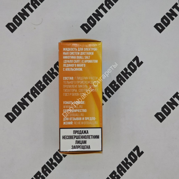 Жидкость Duall Ледяное манго с апельсином HARD 30мл ОПТОМ             