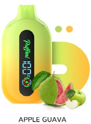 Электронная сигарета Puffmi Pure яблоко гуава 12000 затяжек 20мг (2%)оптом