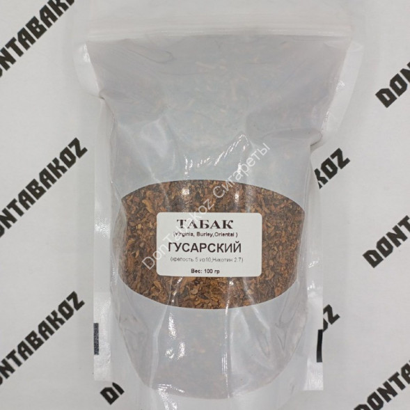 Иранский табак для самокруток и гильз &quot;Гусарский&quot; 100 г