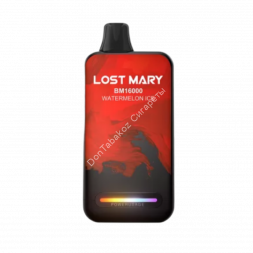 Электронная сигарета  Lost mary  BM 16000 Арбузный лед 20мг (2%) оптом  