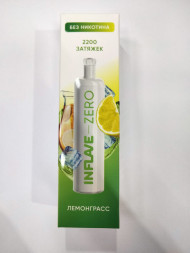 Электронная сигарета INFLAVE ZERO Лемонграсс 2200 затяжек (без никотина) Оптом 