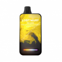 Электронная сигарета  Lost mary  BM 16000 Ананасовый дракон фрукт грейпфрут 20мг (2%) оптом 
