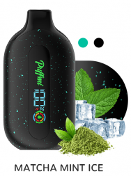 Электронная сигарета Puffmi Pure Matcha mint ice - матча-мята-лёд 12000 затяжек 20мг (2%) оптом