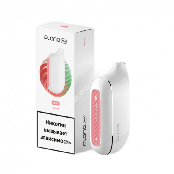 Электронная сигарета PLONQ MAX 6000 Арбуз 20мг ОПТОМ 