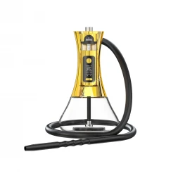 Электронный кальян Ehuka X1 (Золотой) с возможностью менять подсветку 2000 mAh оптом