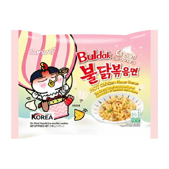 Лапша быстрого приготовления Самянг с острой курицей и кремом-карбонара 140г оптом  